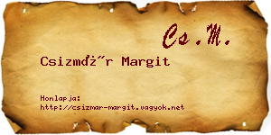 Csizmár Margit névjegykártya