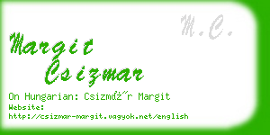margit csizmar business card